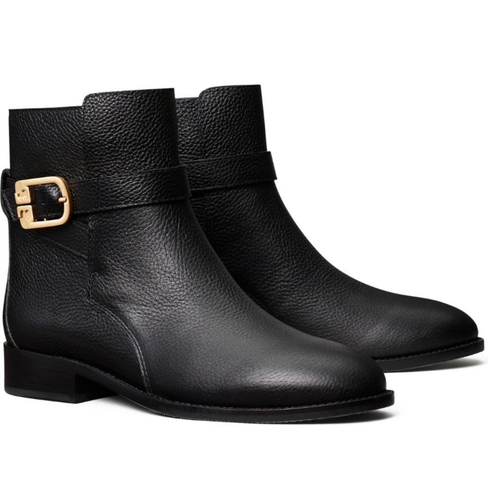 Tory Burch T logo bucket Leather Brooke BootieBoot